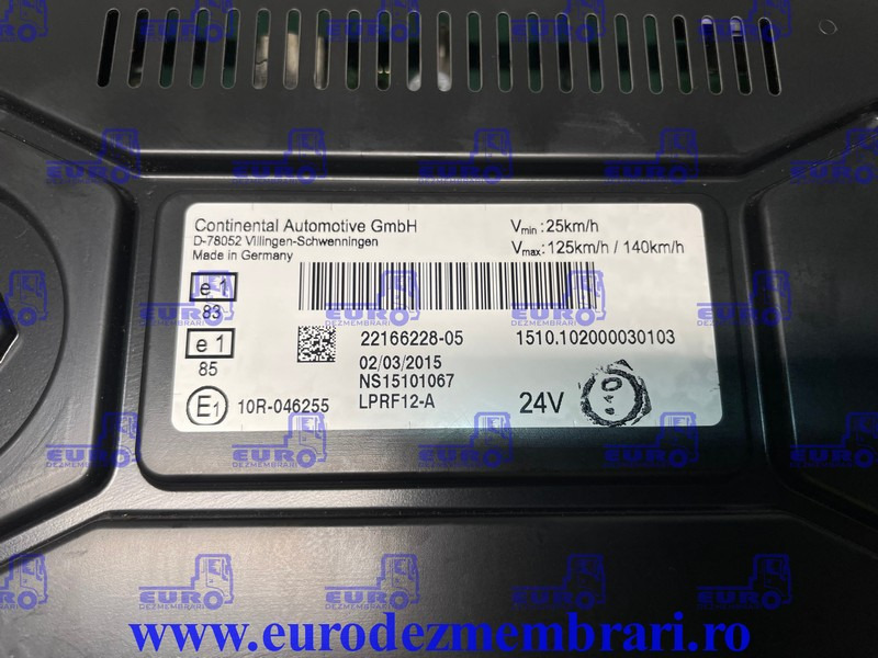 ELEMENT BORD CEAS BORD RENAULT T 22166228, 22224253 - Dasbor untuk Truk: gambar 3 ELEMENT BORD CEAS BORD RENAULT T 22166228, 22224253 - Dasbor untuk Truk: gambar 3