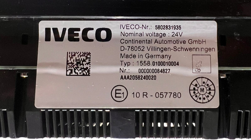 Iveco S-WAY - Dasbor: gambar 4 Iveco S-WAY - Dasbor: gambar 4