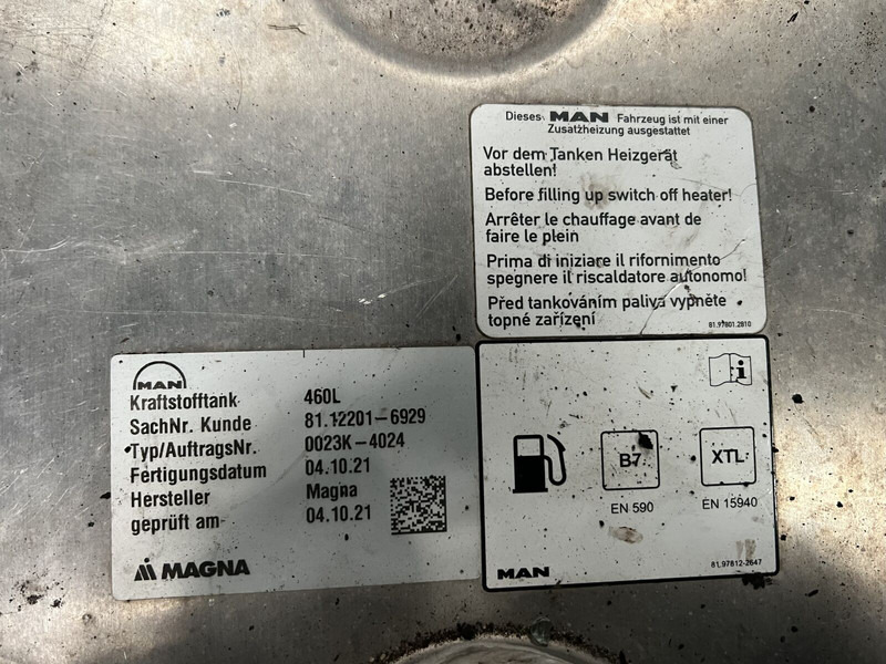 MAN 2022 - Tangki bahan bakar: gambar 3 MAN 2022 - Tangki bahan bakar: gambar 3
