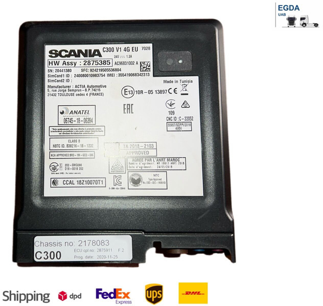 Scania C300 V1 - ECU: gambar 1 Scania C300 V1 - ECU: gambar 1