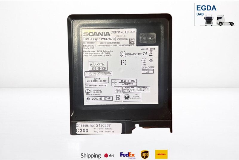 Scania RTC GPS C300 V1 NTG - ECU: gambar 1 Scania RTC GPS C300 V1 NTG - ECU: gambar 1