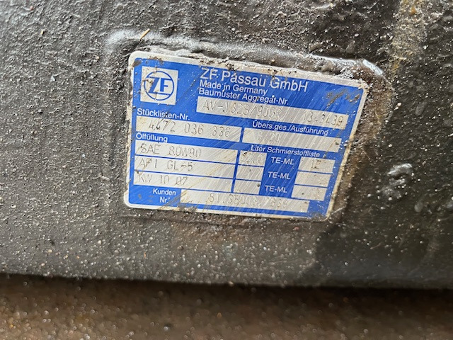 ZF AV 132 S / 90 - As roda belakang untuk Bus: gambar 1 ZF AV 132 S / 90 - As roda belakang untuk Bus: gambar 1