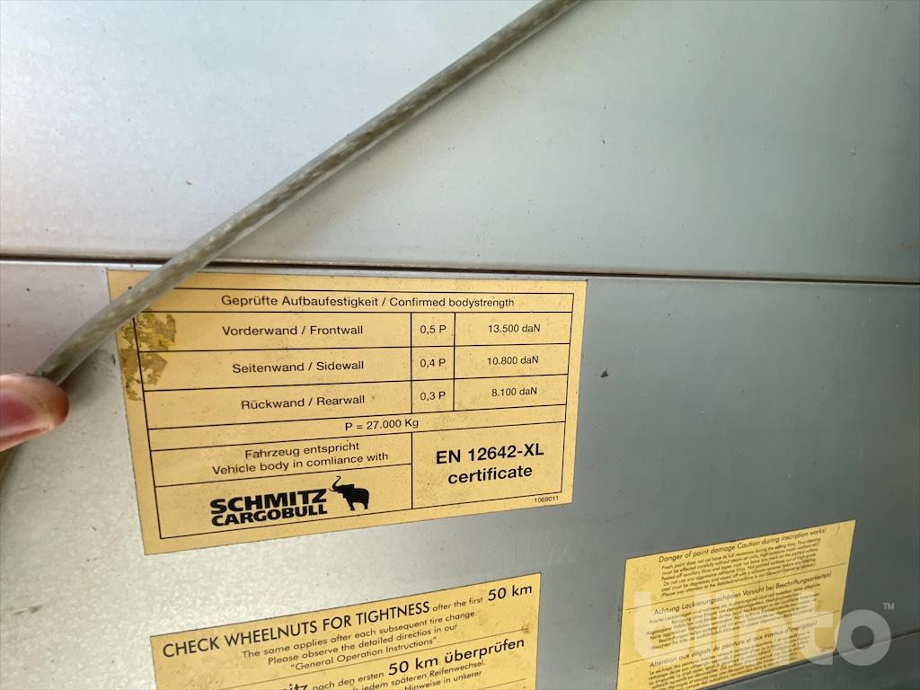 Semi-trailer dengan terpal samping 2010 Schmitz Cargobull S01: gambar 18 Semi-trailer dengan terpal samping 2010 Schmitz Cargobull S01: gambar 18