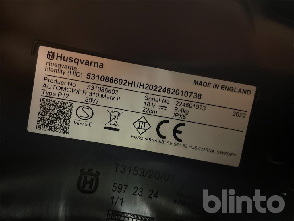 Husqvarna Automower 310 MARK II (2022) - Mesin pemotong rumput: gambar 5 Husqvarna Automower 310 MARK II (2022) - Mesin pemotong rumput: gambar 5