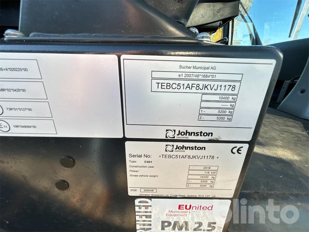 Johnston / Bucher C401 (2018) - Penyapu jalan: gambar 5 Johnston / Bucher C401 (2018) - Penyapu jalan: gambar 5