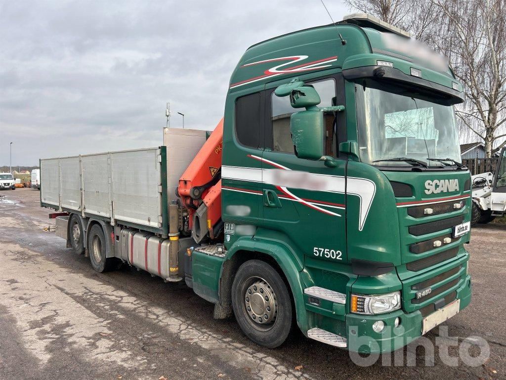 Scania R450 6x2*4 Palfinger PK22002 EH - Truk flatbed, Truk derek: gambar 3 Scania R450 6x2*4 Palfinger PK22002 EH - Truk flatbed, Truk derek: gambar 3
