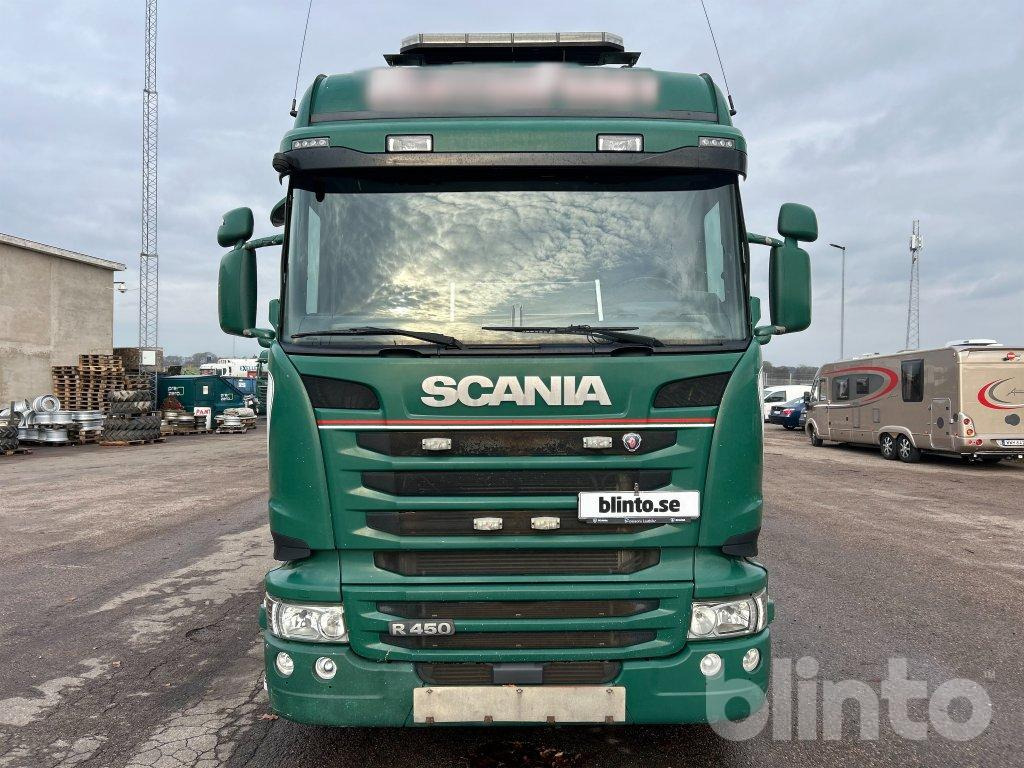 Scania R450 6x2*4 Palfinger PK22002 EH - Truk flatbed, Truk derek: gambar 2 Scania R450 6x2*4 Palfinger PK22002 EH - Truk flatbed, Truk derek: gambar 2