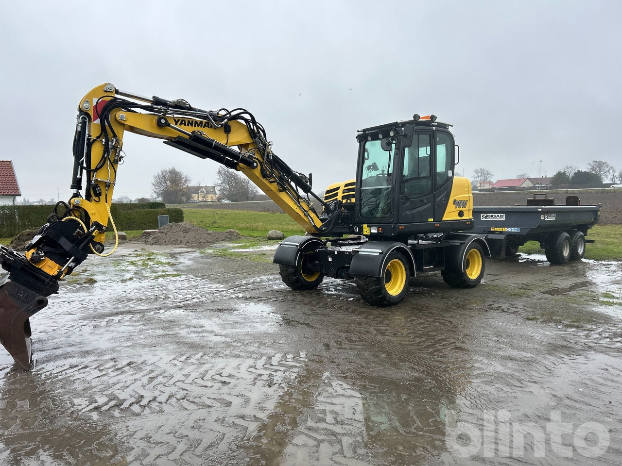 Yanmar B95W - Tippvagn - Tiltrotator - 6 Redskap - Ekskavator roda: gambar 2 Yanmar B95W - Tippvagn - Tiltrotator - 6 Redskap - Ekskavator roda: gambar 2