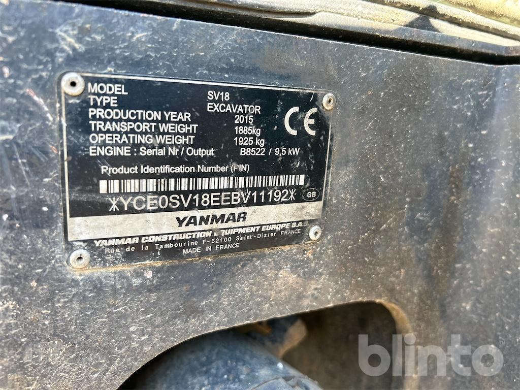 Yanmar SV18 inkl. 3 Löffel (2015) - Ekskavator mini: gambar 5 Yanmar SV18 inkl. 3 Löffel (2015) - Ekskavator mini: gambar 5