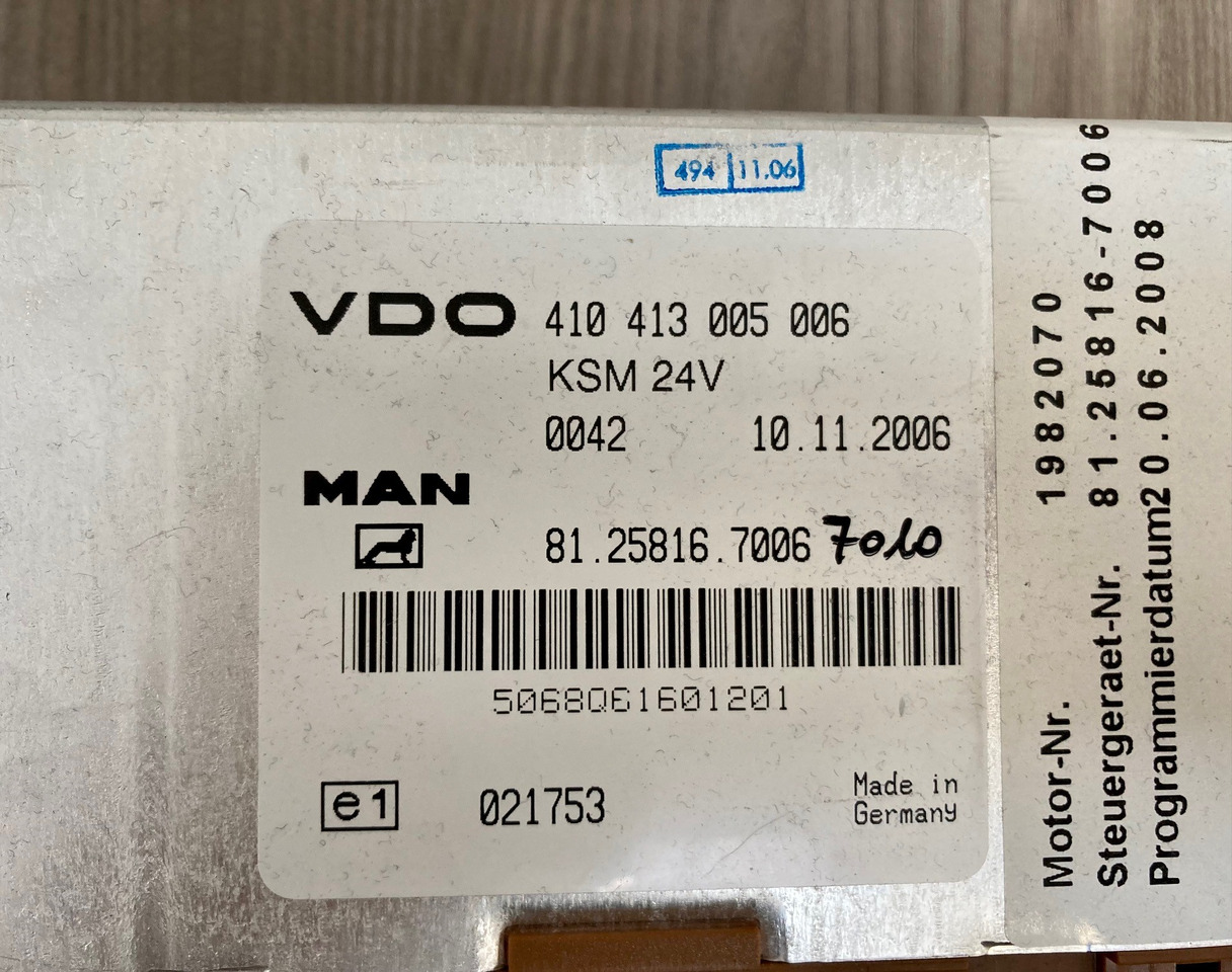 CENTRALINA KSM - MAN 81258167006 / 81258167010 - VDO 410 413 005 006 - ECU: gambar 3 CENTRALINA KSM - MAN 81258167006 / 81258167010 - VDO 410 413 005 006 - ECU: gambar 3