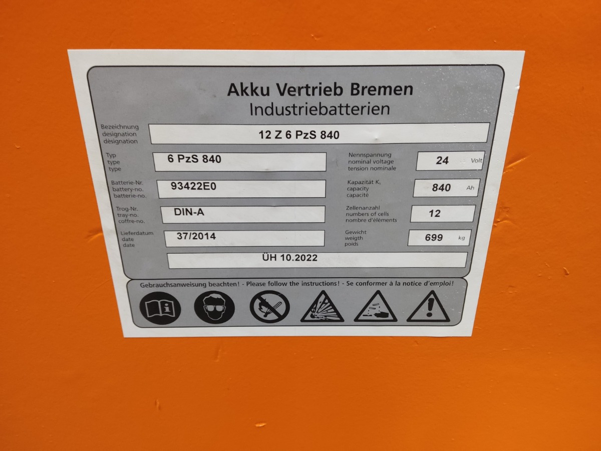 Avb 24V840AH - Baterai untuk Peralatan untuk menangani material: gambar 4 Avb 24V840AH - Baterai untuk Peralatan untuk menangani material: gambar 4