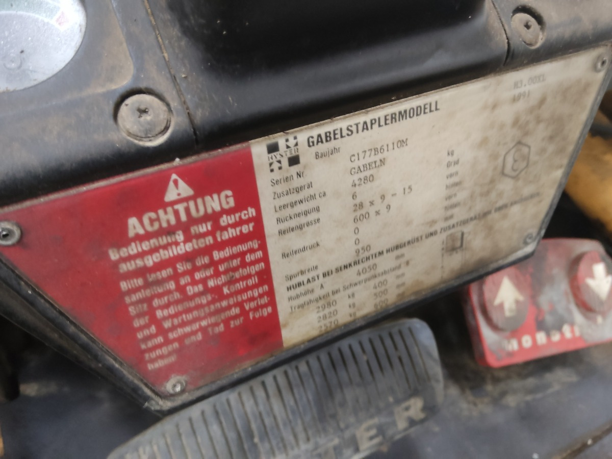 Hyster H3.00XL - Forklift diesel: gambar 5 Hyster H3.00XL - Forklift diesel: gambar 5