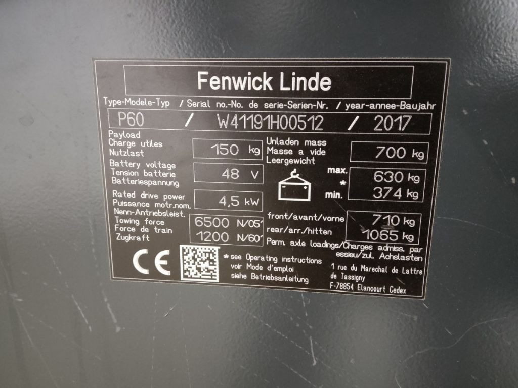Linde P60 - Traktor derek: gambar 5 Linde P60 - Traktor derek: gambar 5