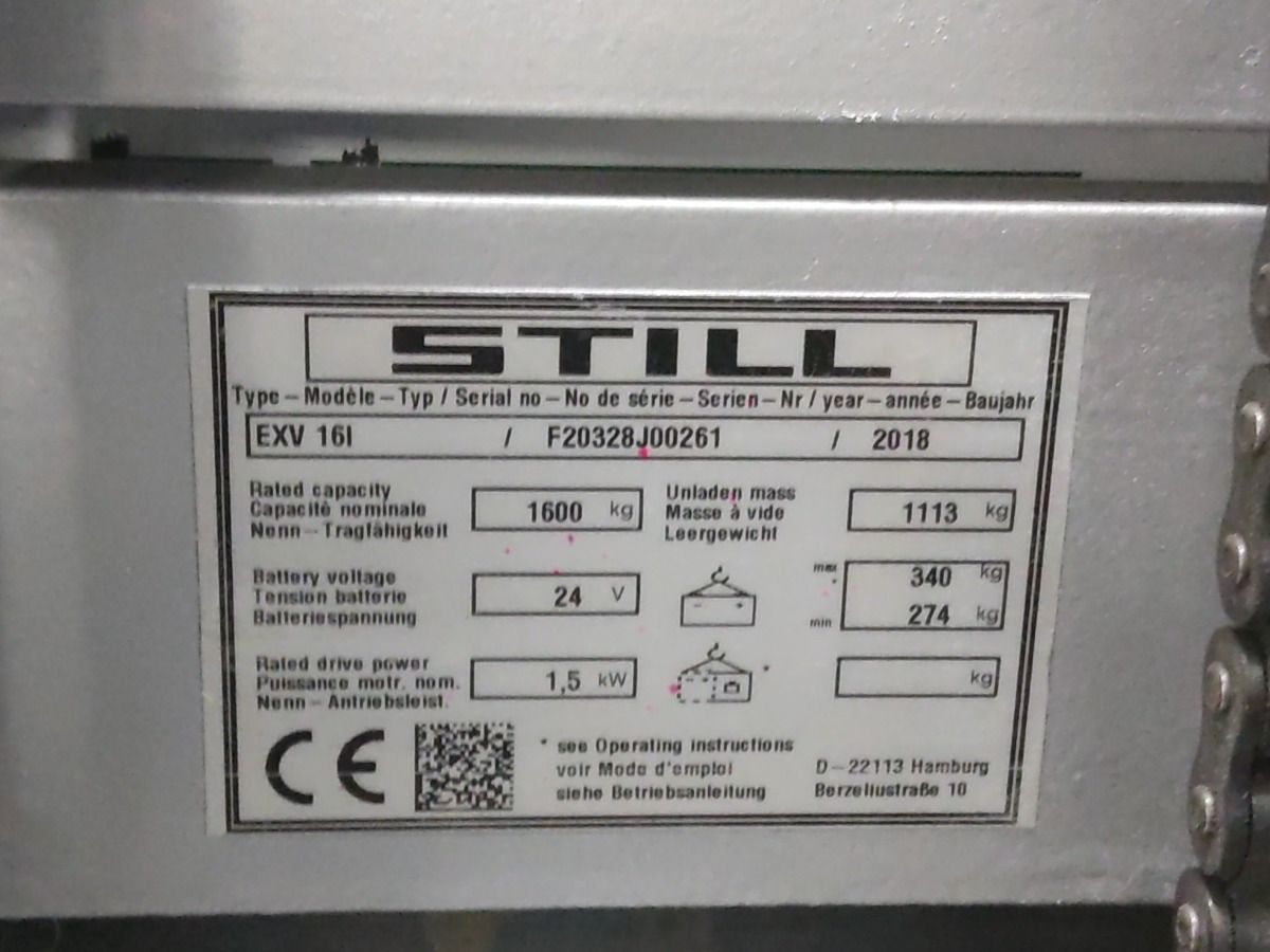 STILL EXV16I/BATT.NEU - Penumpuk: gambar 5 STILL EXV16I/BATT.NEU - Penumpuk: gambar 5