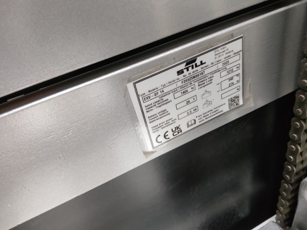 Still EXV-SF14/BATT.NEU - Penumpuk: gambar 5 Still EXV-SF14/BATT.NEU - Penumpuk: gambar 5