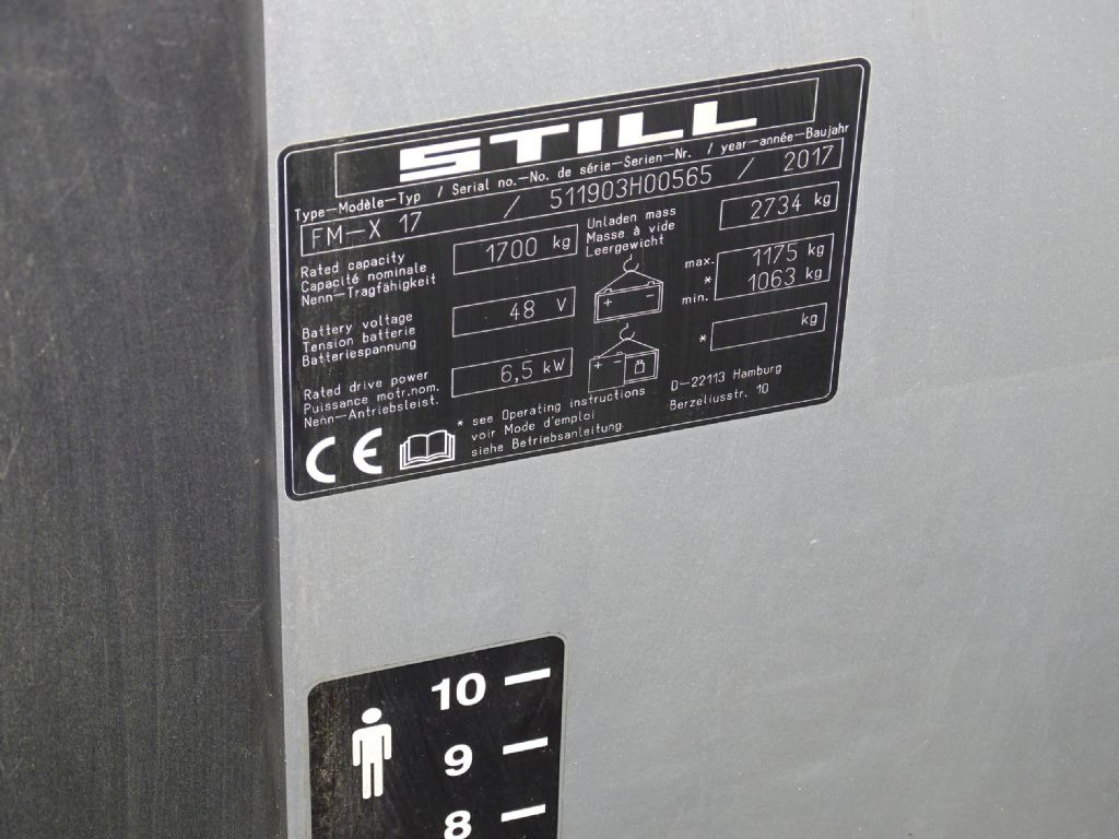 Still FM-X17 - Jangkauan truk: gambar 5 Still FM-X17 - Jangkauan truk: gambar 5