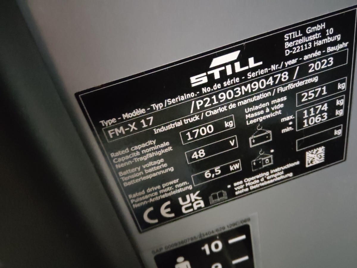 Still FM-X17 - Jangkauan truk: gambar 5 Still FM-X17 - Jangkauan truk: gambar 5