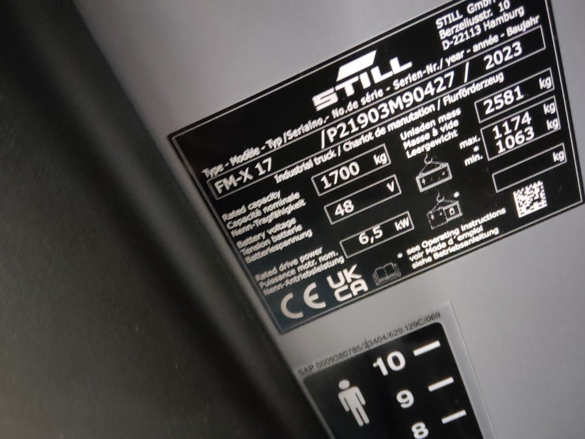 Still FM-X17 - Jangkauan truk: gambar 5 Still FM-X17 - Jangkauan truk: gambar 5