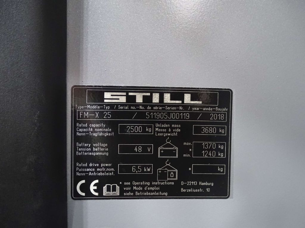 Jangkauan truk Still FM-X25: gambar 10 Jangkauan truk Still FM-X25: gambar 10