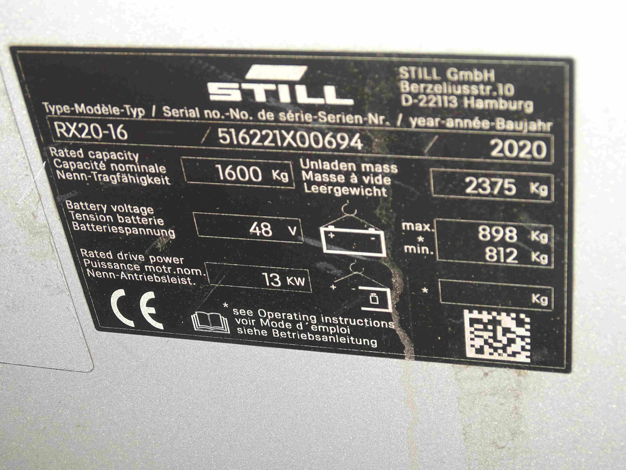 Still RX20-16 - Forklift listrik: gambar 5 Still RX20-16 - Forklift listrik: gambar 5