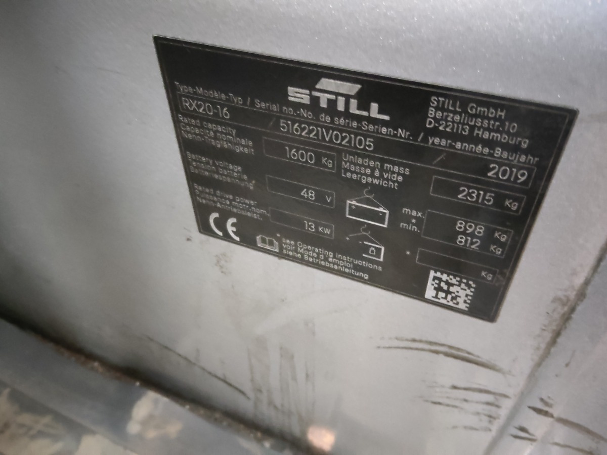 Still RX20-16/LIION - Forklift listrik: gambar 5 Still RX20-16/LIION - Forklift listrik: gambar 5