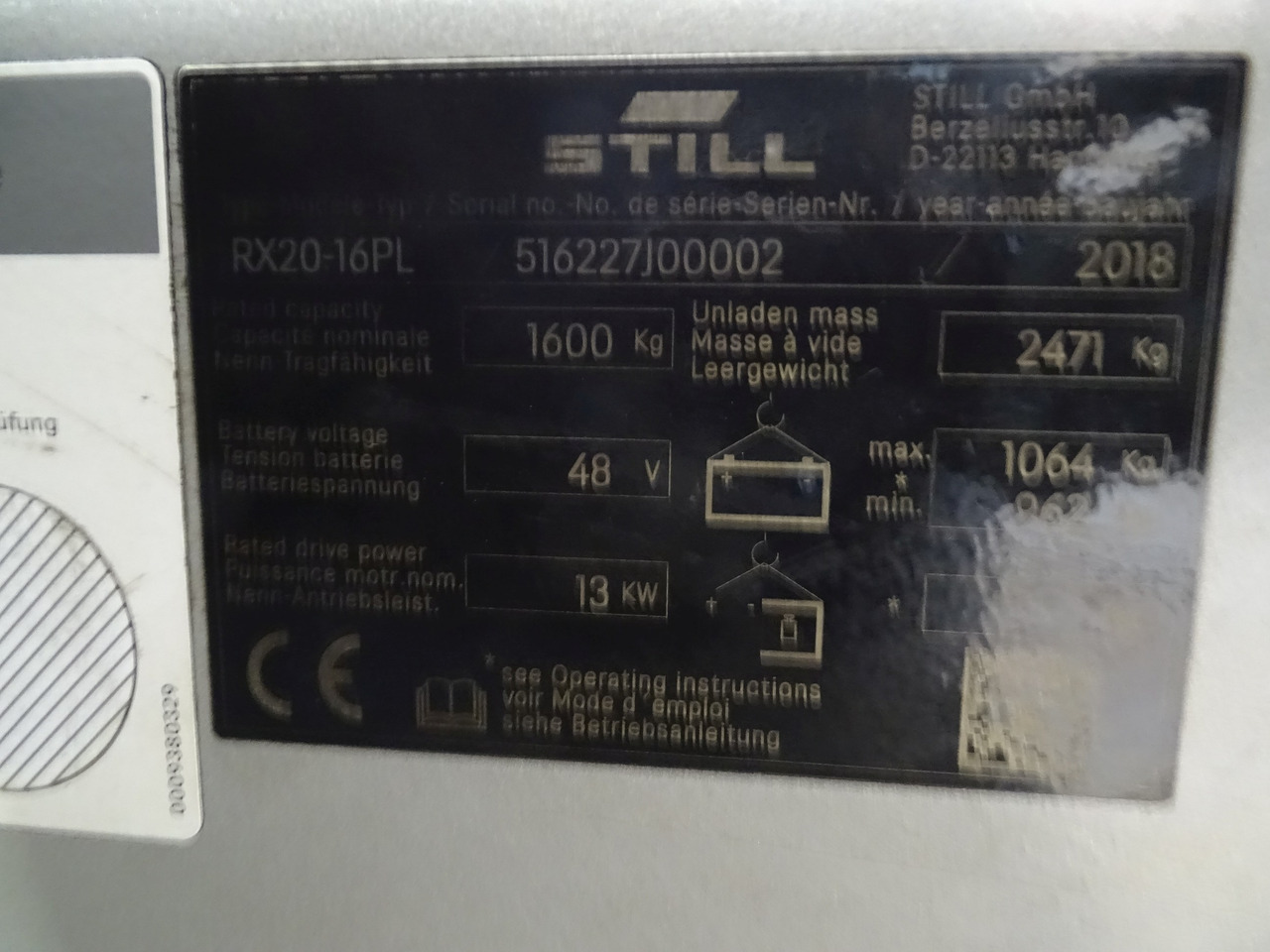 Still RX20-16PL - Forklift listrik: gambar 5 Still RX20-16PL - Forklift listrik: gambar 5
