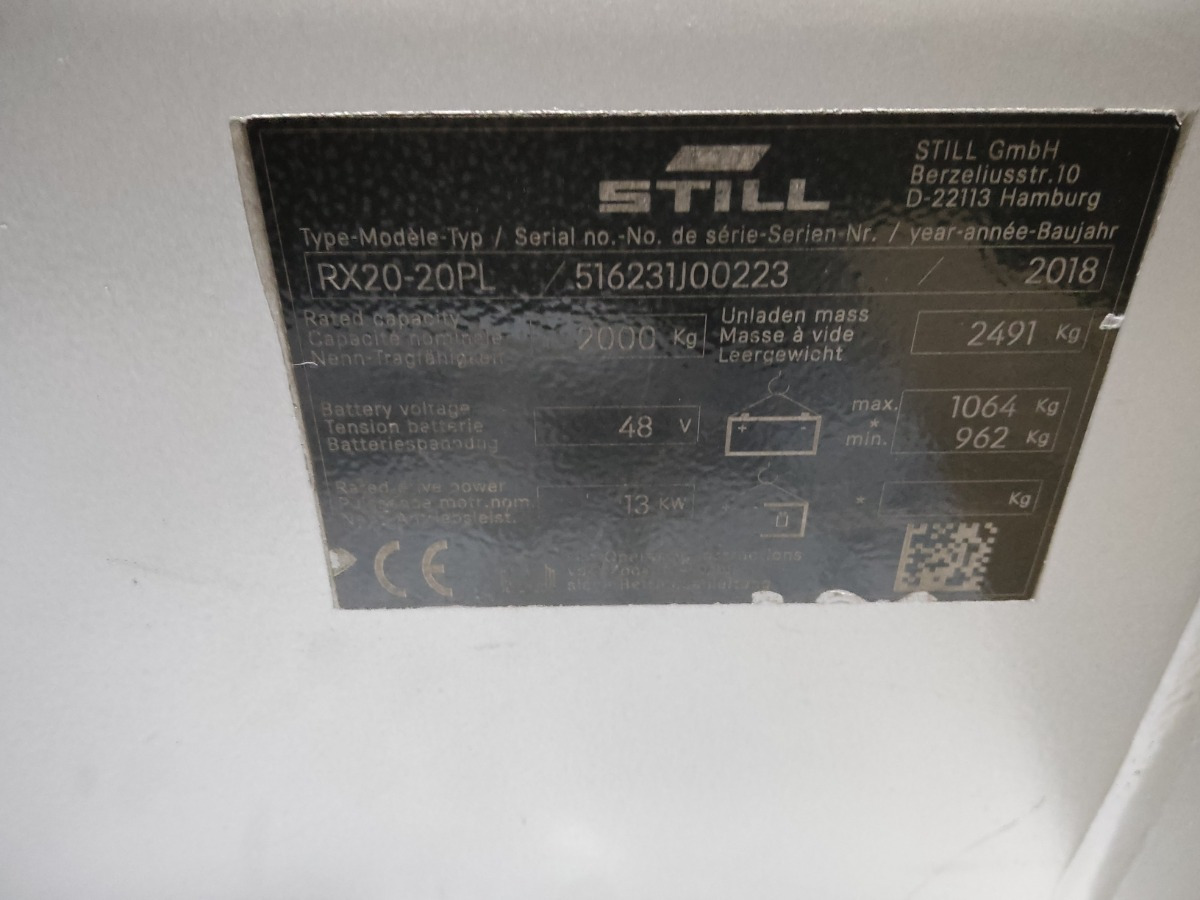 Still RX20-20PL/BRONZE - Forklift listrik: gambar 5 Still RX20-20PL/BRONZE - Forklift listrik: gambar 5