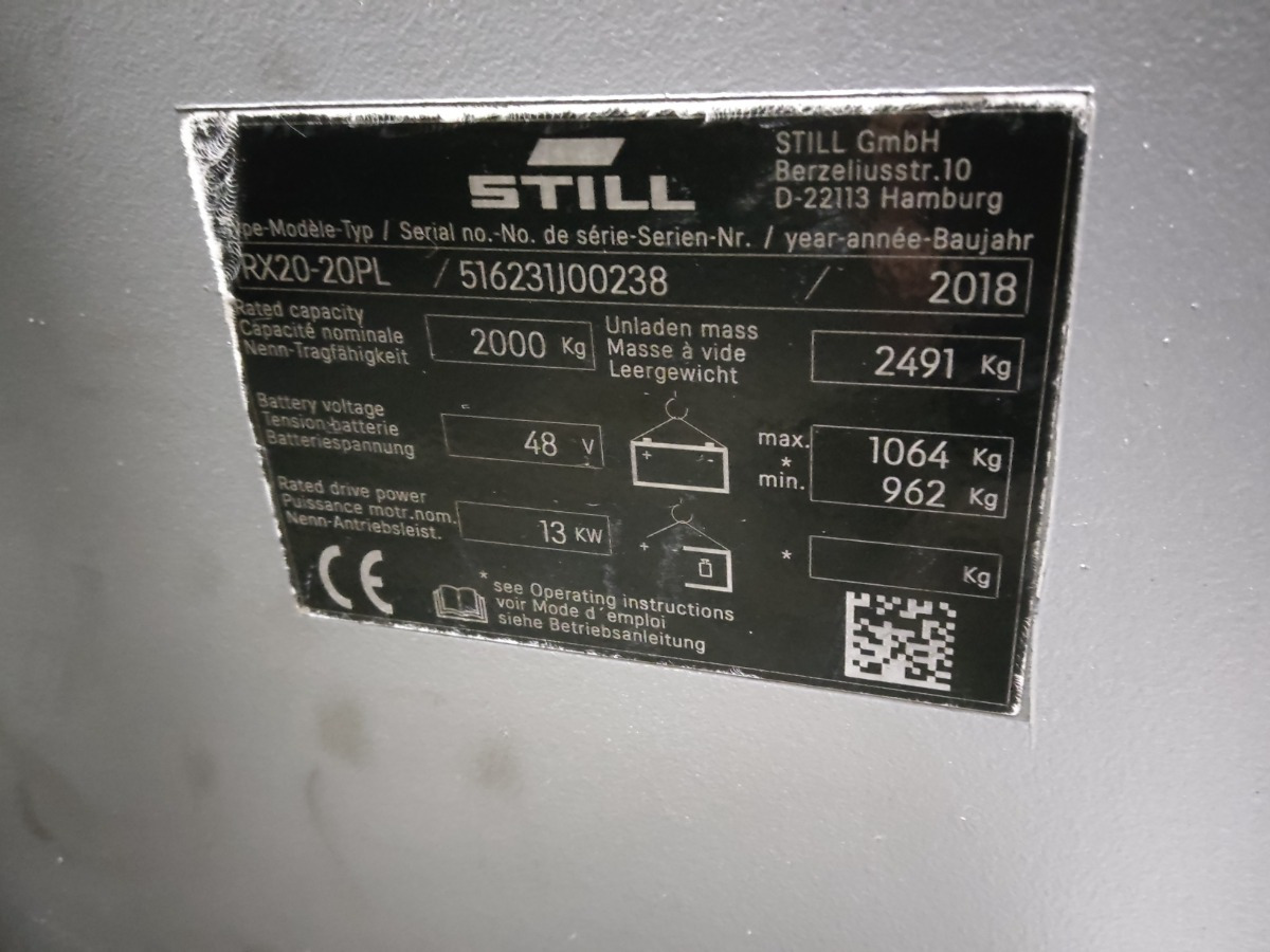 Still RX20-20PL - Forklift listrik: gambar 5 Still RX20-20PL - Forklift listrik: gambar 5