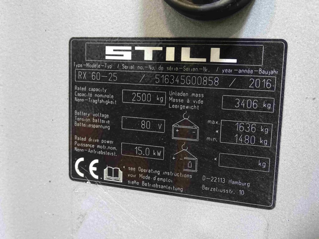 Still RX60-25 - Forklift listrik: gambar 5 Still RX60-25 - Forklift listrik: gambar 5