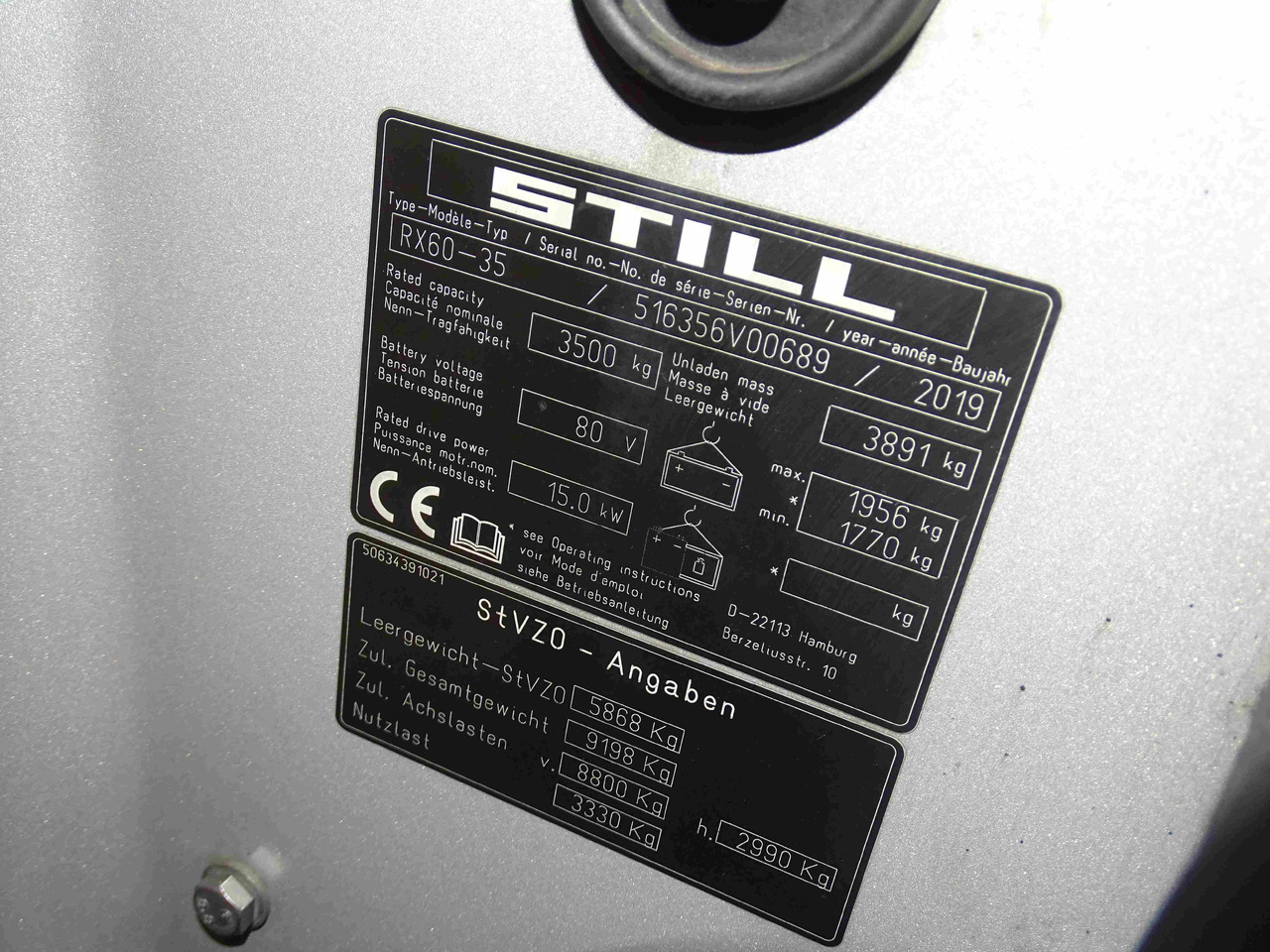 Still RX60-35 - Forklift listrik: gambar 5 Still RX60-35 - Forklift listrik: gambar 5