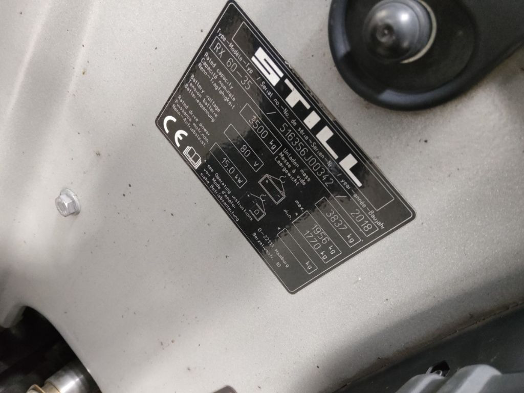 Still RX60-35 - Forklift listrik: gambar 5 Still RX60-35 - Forklift listrik: gambar 5