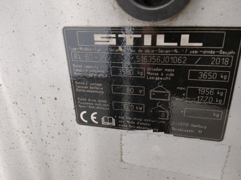 Still RX60-35 - Forklift listrik: gambar 5 Still RX60-35 - Forklift listrik: gambar 5