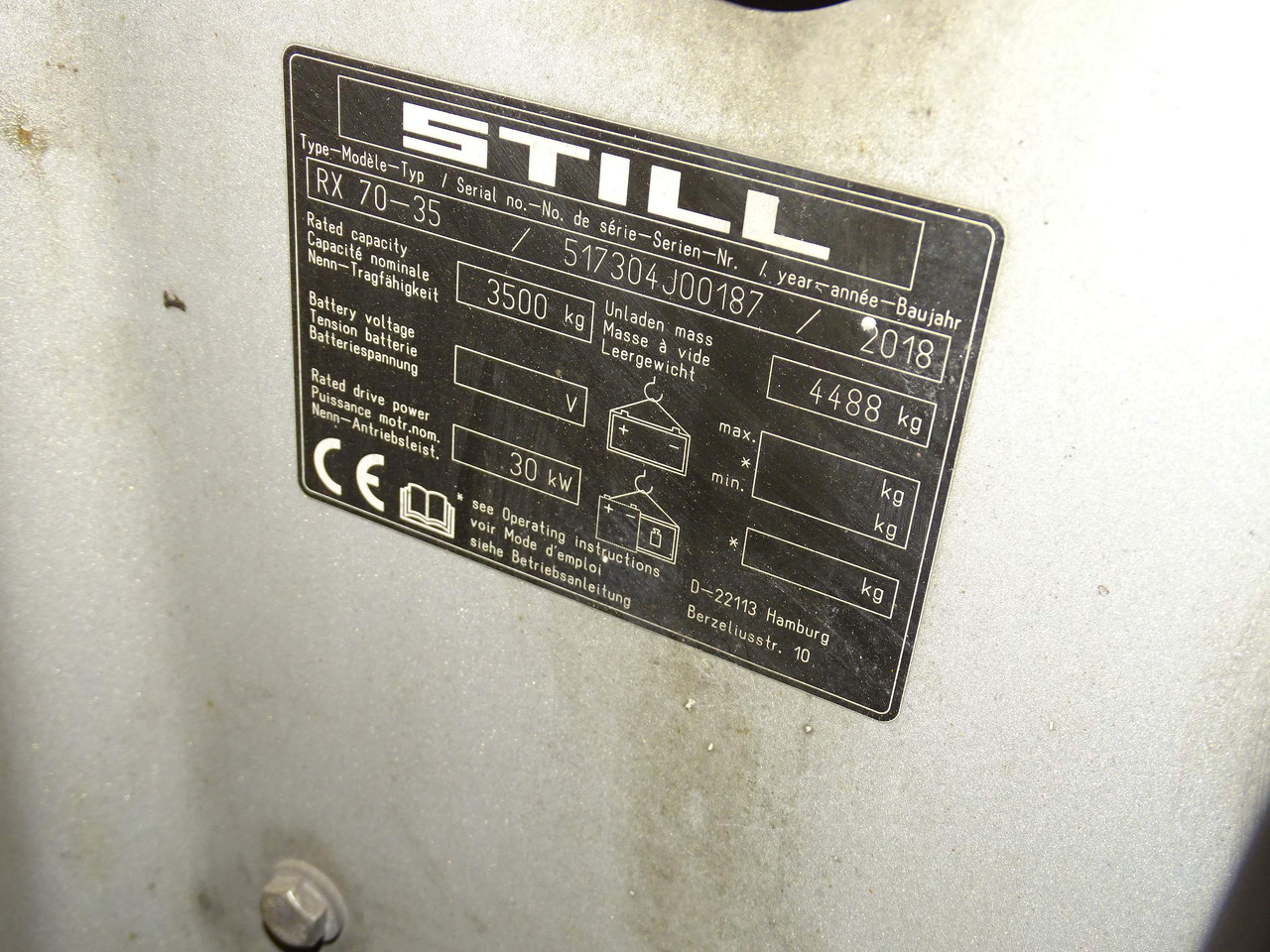 Still RX70-35 - Forklift diesel: gambar 5 Still RX70-35 - Forklift diesel: gambar 5