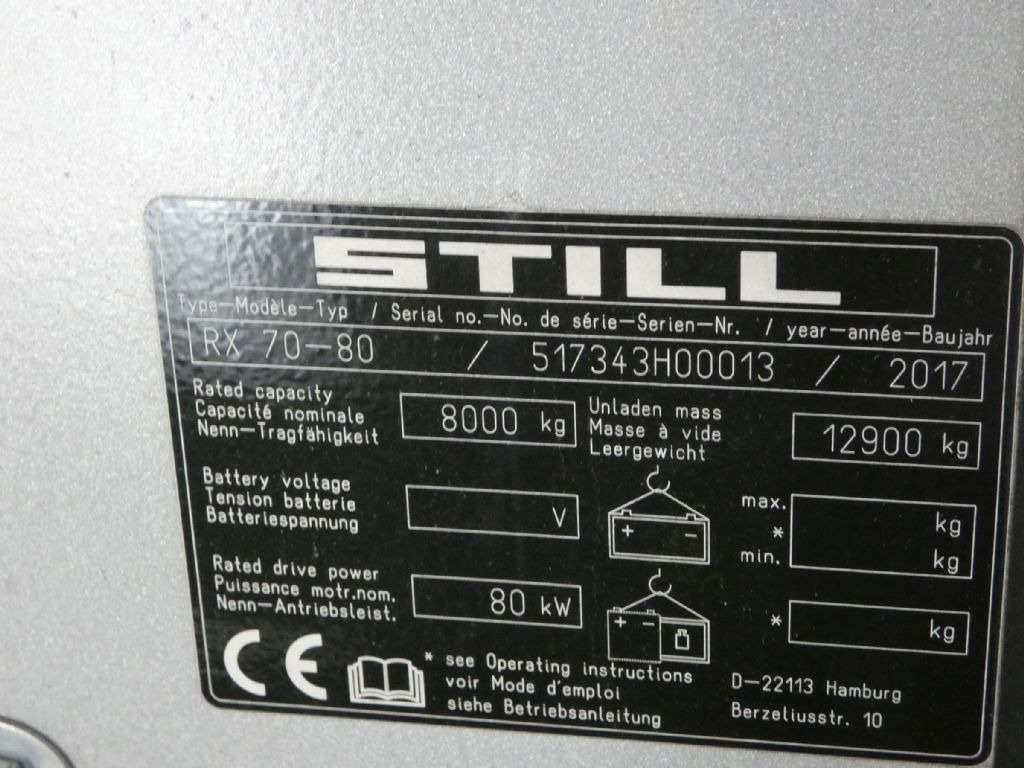 Still RX70-80 - Forklift diesel: gambar 5 Still RX70-80 - Forklift diesel: gambar 5