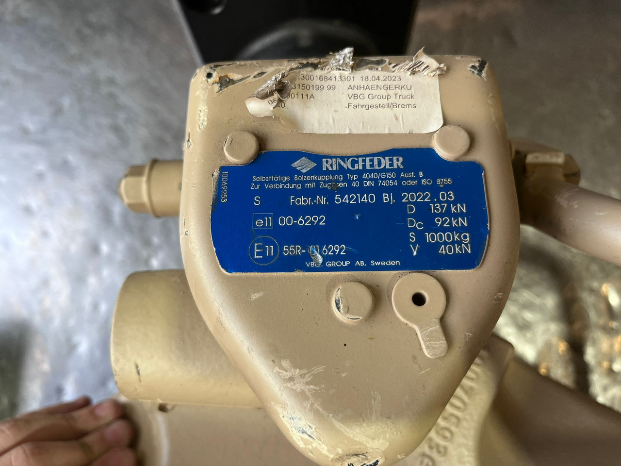 Ringfeder Fifth wheel coupler - Suku cadang untuk Peralatan pertanian: gambar 5 Ringfeder Fifth wheel coupler - Suku cadang untuk Peralatan pertanian: gambar 5