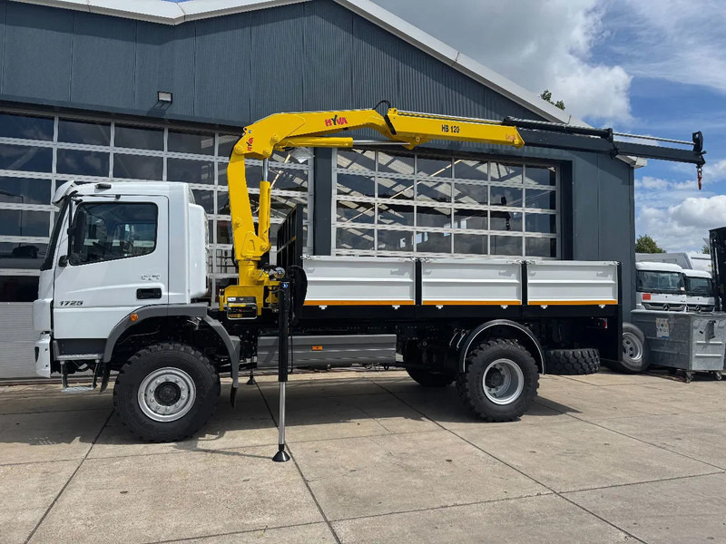 Mercedes-Benz Atego Atego 1725 4x4 Flatbed with Hyva HB120 Crane - Truk derek: gambar 1 Mercedes-Benz Atego Atego 1725 4x4 Flatbed with Hyva HB120 Crane - Truk derek: gambar 1