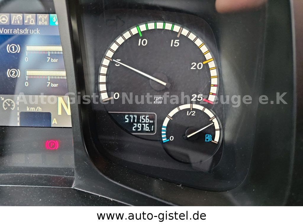 Truk dengan terpal samping Mercedes-Benz Antos 1833 4x2 BL*Dautel DL1500s Hebebühne: gambar 13