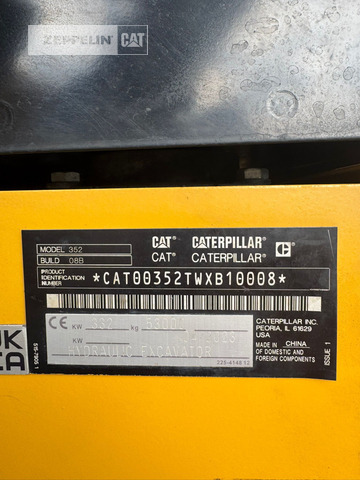 Ekskavator perayap Cat 352-08: gambar 9