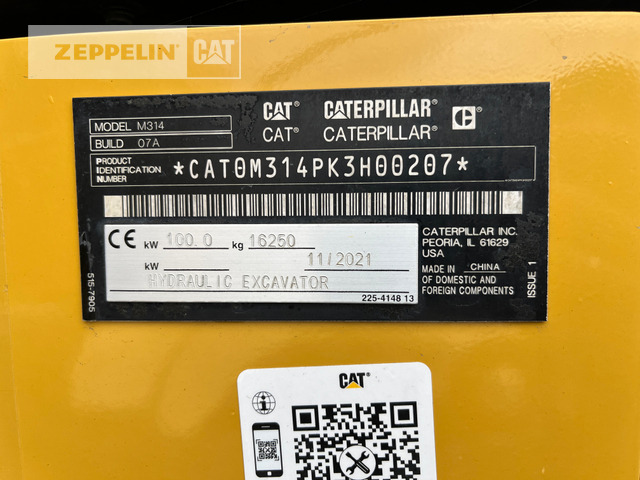 Cat M314-07A - Ekskavator roda: gambar 2 Cat M314-07A - Ekskavator roda: gambar 2
