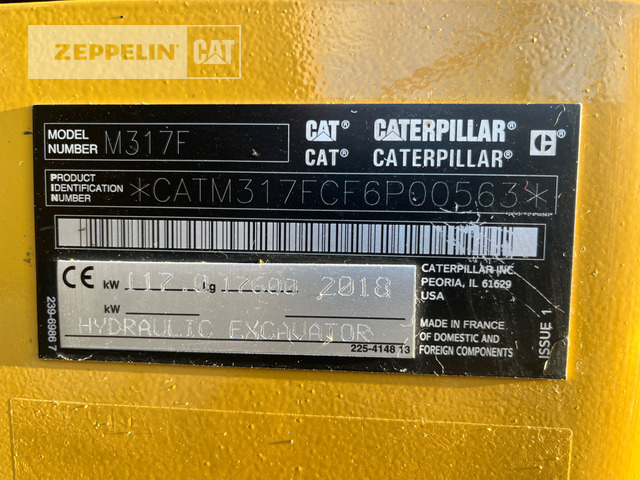 Cat M317F - Ekskavator roda: gambar 2 Cat M317F - Ekskavator roda: gambar 2