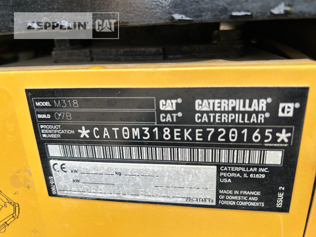 Cat M318-07A - Ekskavator roda: gambar 5 Cat M318-07A - Ekskavator roda: gambar 5