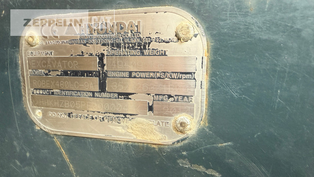 Hyundai R480LC-9 - Ekskavator perayap: gambar 5 Hyundai R480LC-9 - Ekskavator perayap: gambar 5