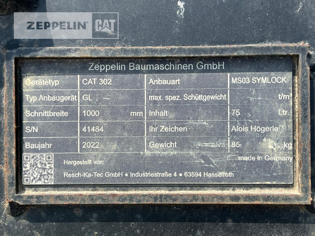 Resch-Ka-Tec GL1000mm MS03 SYM - Ember ekskavator: gambar 4 Resch-Ka-Tec GL1000mm MS03 SYM - Ember ekskavator: gambar 4