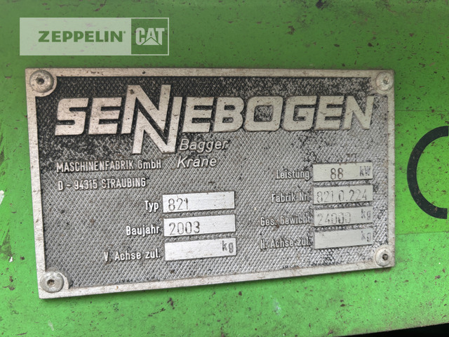 Sennebogen 821 - Mesin pengisi: gambar 5 Sennebogen 821 - Mesin pengisi: gambar 5
