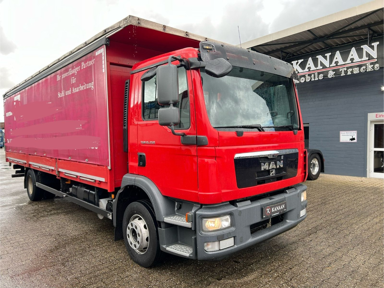 MAN TGM 15.250 Spezial Aufbau Langmaterial 7,5m - Truk dengan terpal samping: gambar 1 MAN TGM 15.250 Spezial Aufbau Langmaterial 7,5m - Truk dengan terpal samping: gambar 1